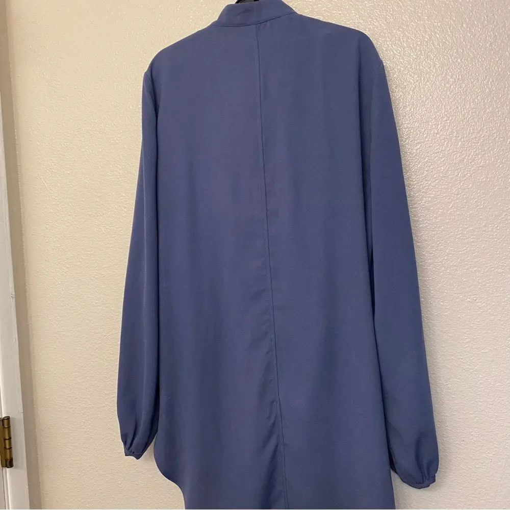 WEISSMAN Dance costume shirt leotard blue Mandarin overdress D11400 MA